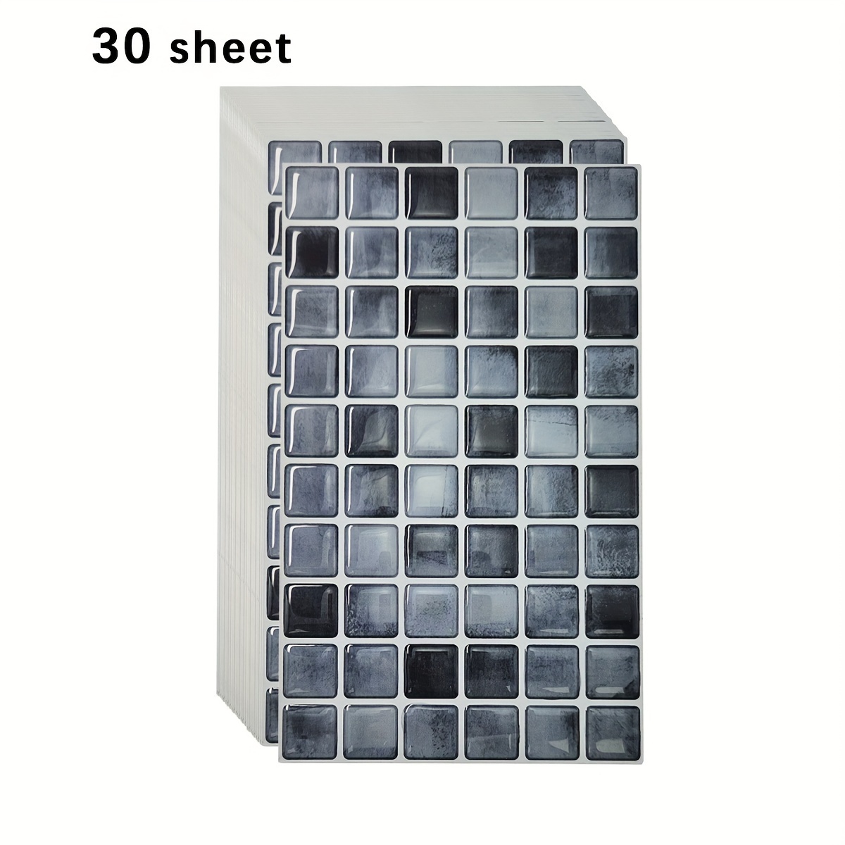 Image of 10/30pcs Self-adhesive Wall Stickers, Christmas Decorations, Waterproof And Heat-resistant Kitchen Backsplash, Bathroom, Living Room, Rv Wall Renovation