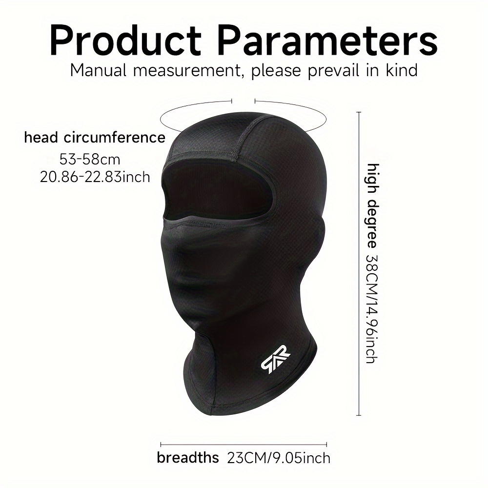 2Pcs Sun Protection Dust Proof Breathable Balaclava Full Coverage