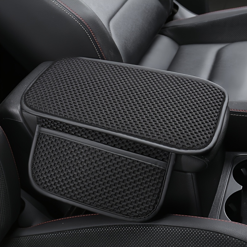 Car Armrest Pad With 2 Pockets, Center Console Extender With Storage Space, Car Interior Accessory Suitable For Most Vehicles