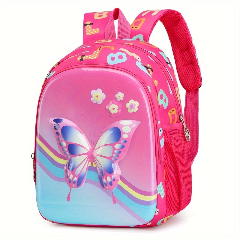 adorable lightweight small backpacks for girls reducing the burden on the spine cartoon girls hard shell waterproof backpacks details 6