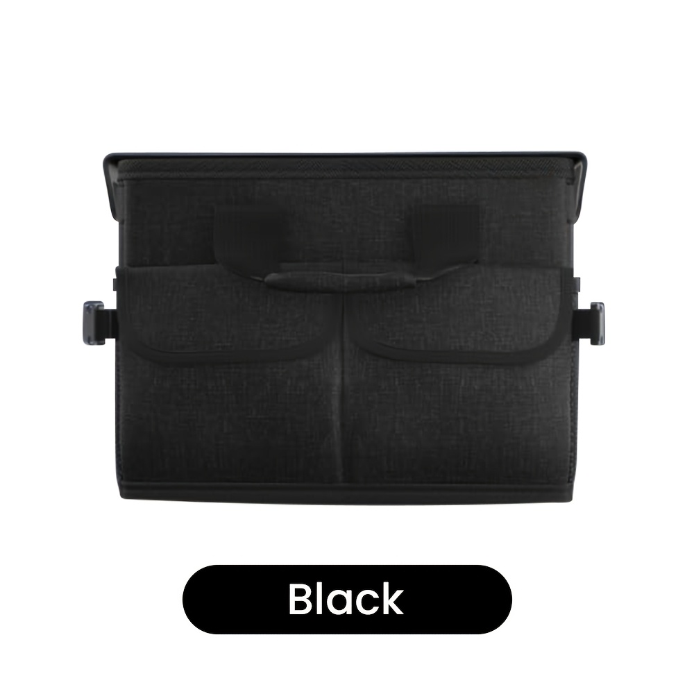 E-shop 45L Großer, zusammenklappbarer Auto-Kofferraum-Organizer mit Deckel | Oxford-Material, einsetzbar, multifunktional für Camping, Outdoor &