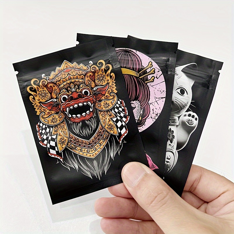 Image of 100pcs 7x10 Cm Resealable Seal Smell Proof Package Mylar Bag Foil Storage Pouch Clear Smellproof Plastic Bags