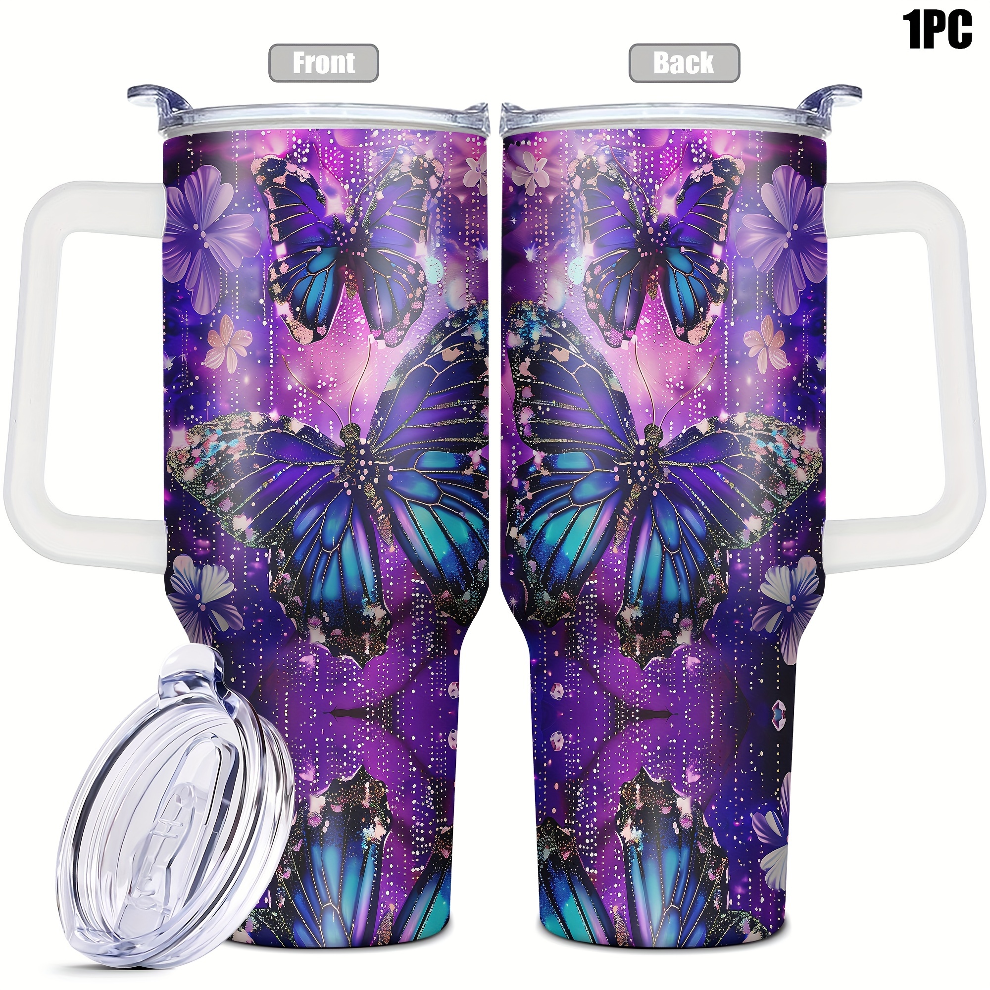 TEMU 1pc, 40oz Tumbler, Funny Print Mug Tumbler 40oz, Travel Tumlber For Wedding Birthday Graduation Party, Birthday Christmas Gifts For Women Mom Sisters Teacher Coworker