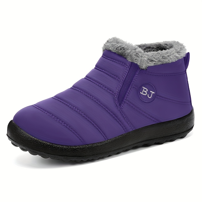 Women's Warm Winter Snow Boots, Plush-Lined Insulated Shoes