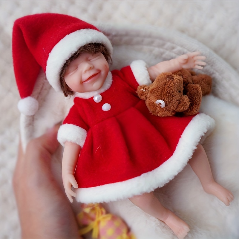 Sleeping Red Hair All Silicone Baby Dolls Babeside Christmas Lucy
