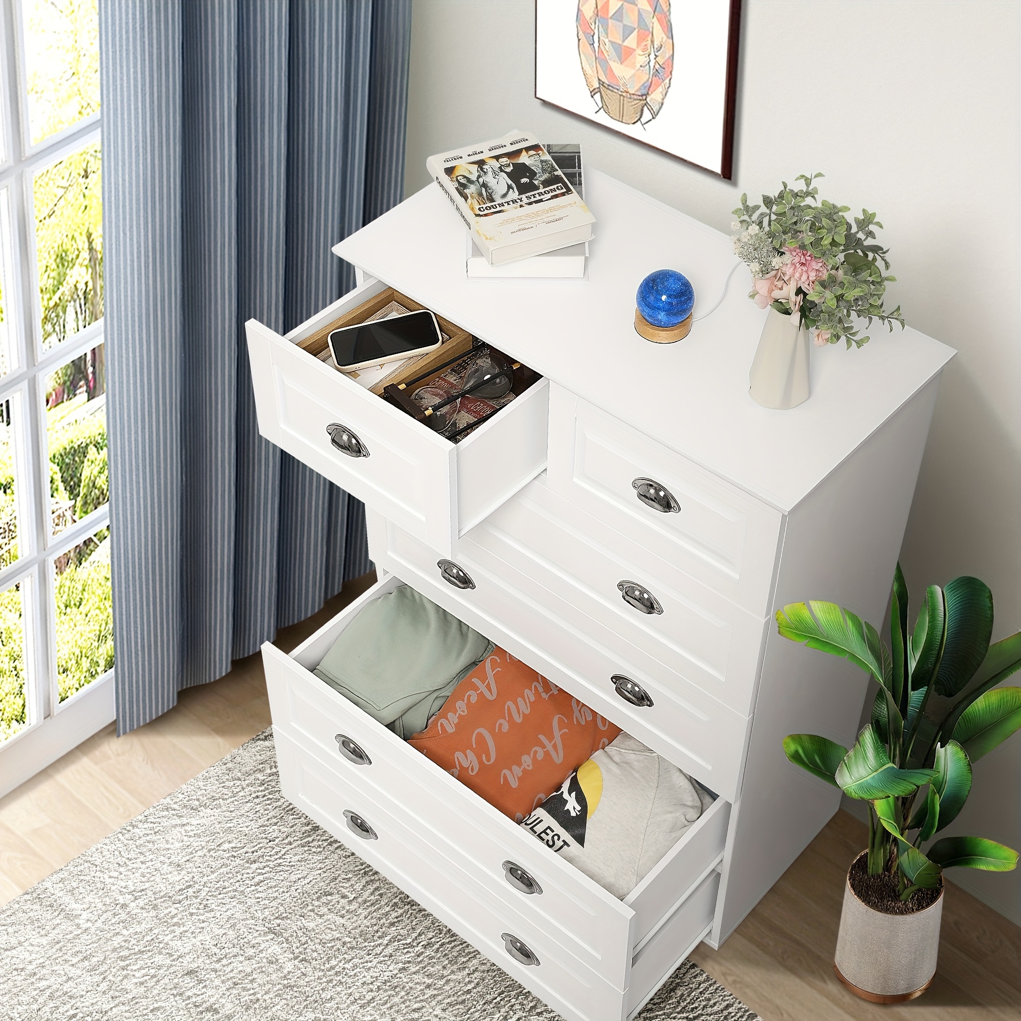 6 drawer dresser. 6 chest drawer dresser deep drawers Temu