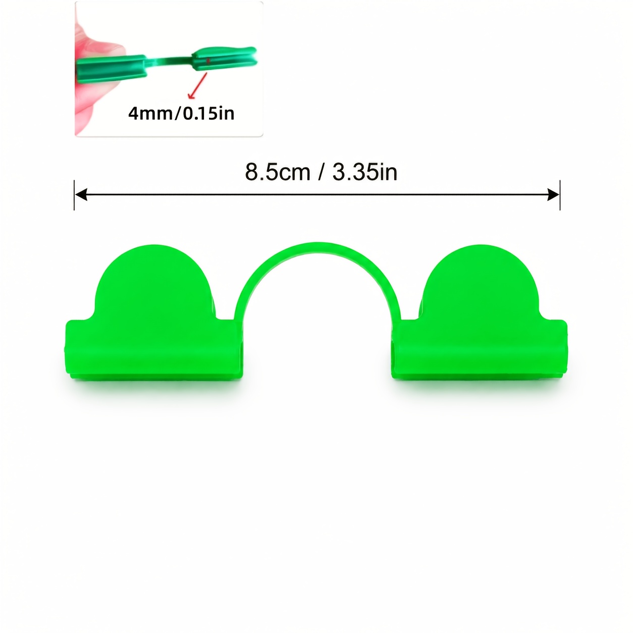 TEMU 30pcs Durable Greenhouse Clips, Suitable For 4/5/6/7mm Hoop Arches, , Plastic Garden Fasteners, Ensuring Stable Greenhouse Installation,