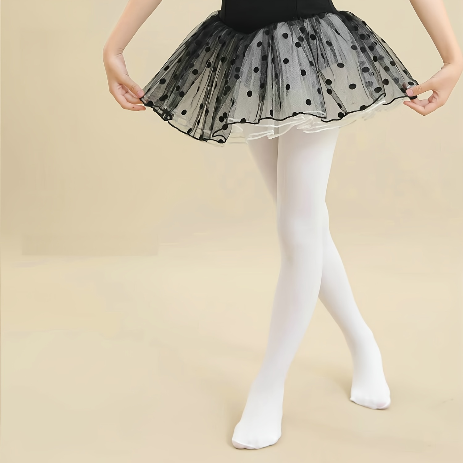 Ballet Tights Girl's Non slip Knitted Soft Nylon Dance Pants - Temu