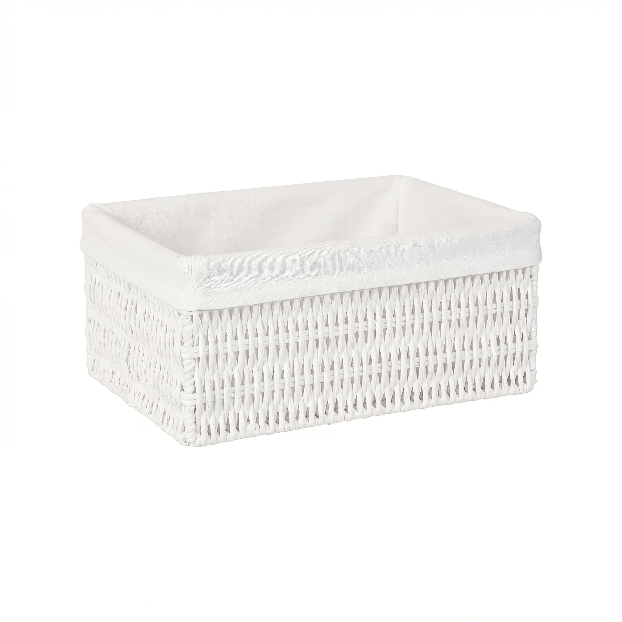 TEMU Panier de Rangement en Rotin Tressé à , Lot de 3 pièces/Lot de 1 pièce, Organisateur de Bureau, Peut Ranger Cosmétiques, Clés, Collations, etc.,