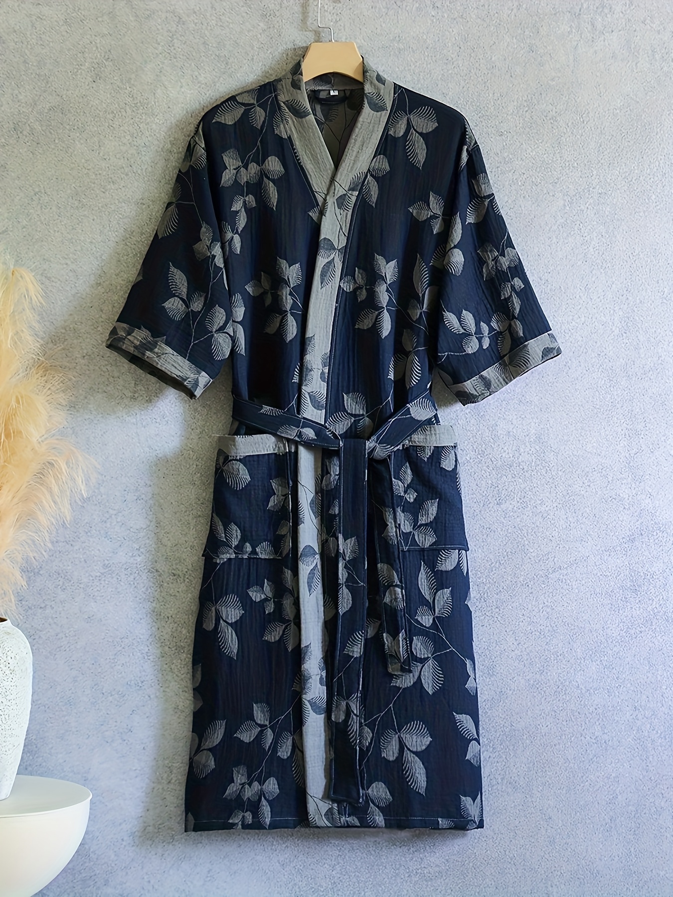mens summer dressing gown sold on Temu Canada