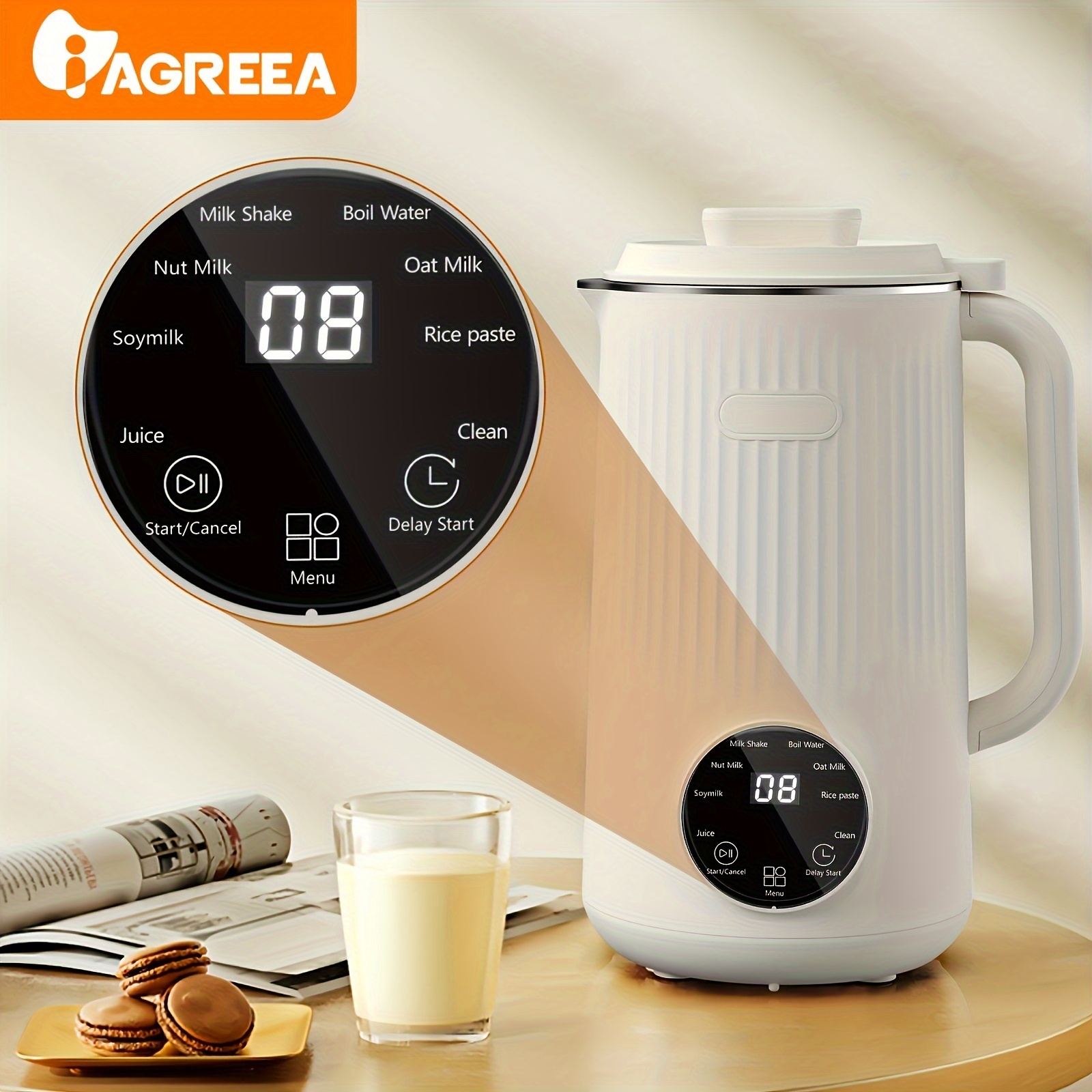 Iagreea Nut Milk Maker Machine Automatic Nut Milk Maker - Temu