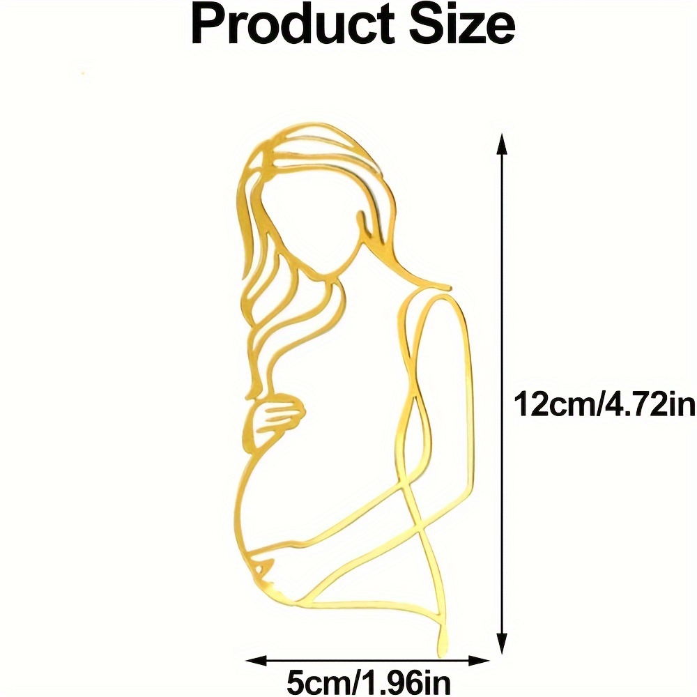 1pc Pregnant Women Cake Topper Pregnancy Announcement Cake Toppers Acrylic Decorations Pregnancy Reveal Decor For Women Mothers Birthday Cake Decoration Party Supplies