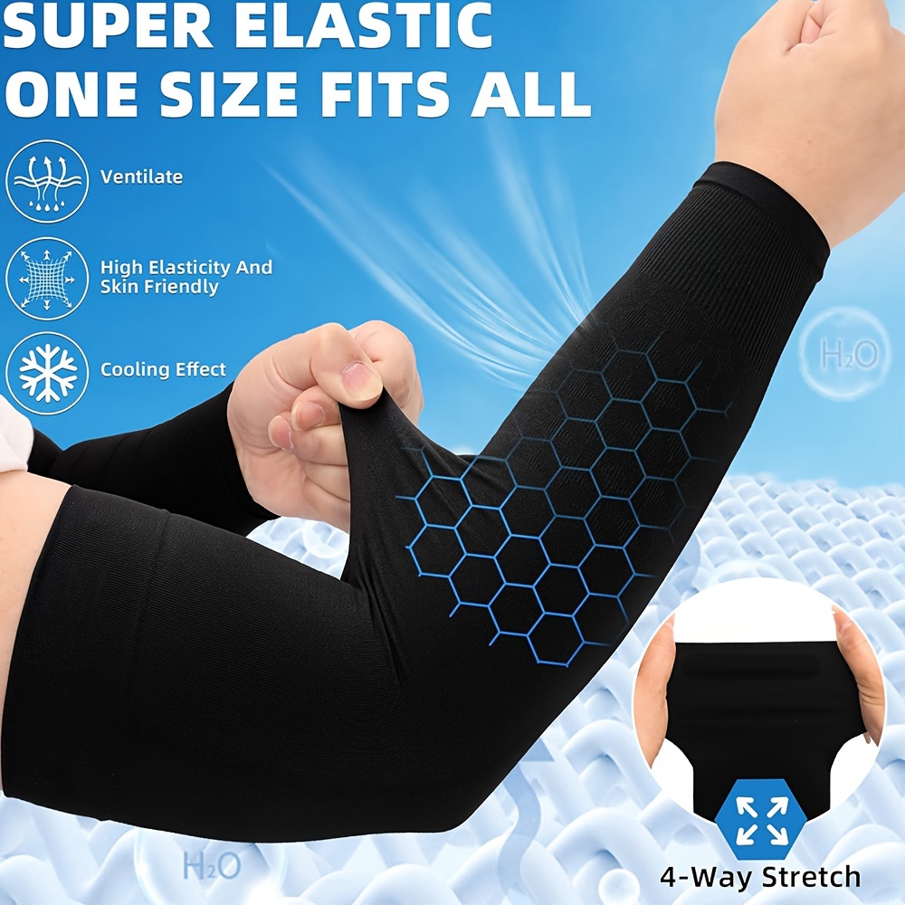 4 6 pairs breathable sun protection arm sleeves suitable for cycling running mountaineering