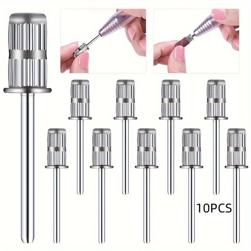 

10pcs Bit Set - 3/32" Files, For Salons &