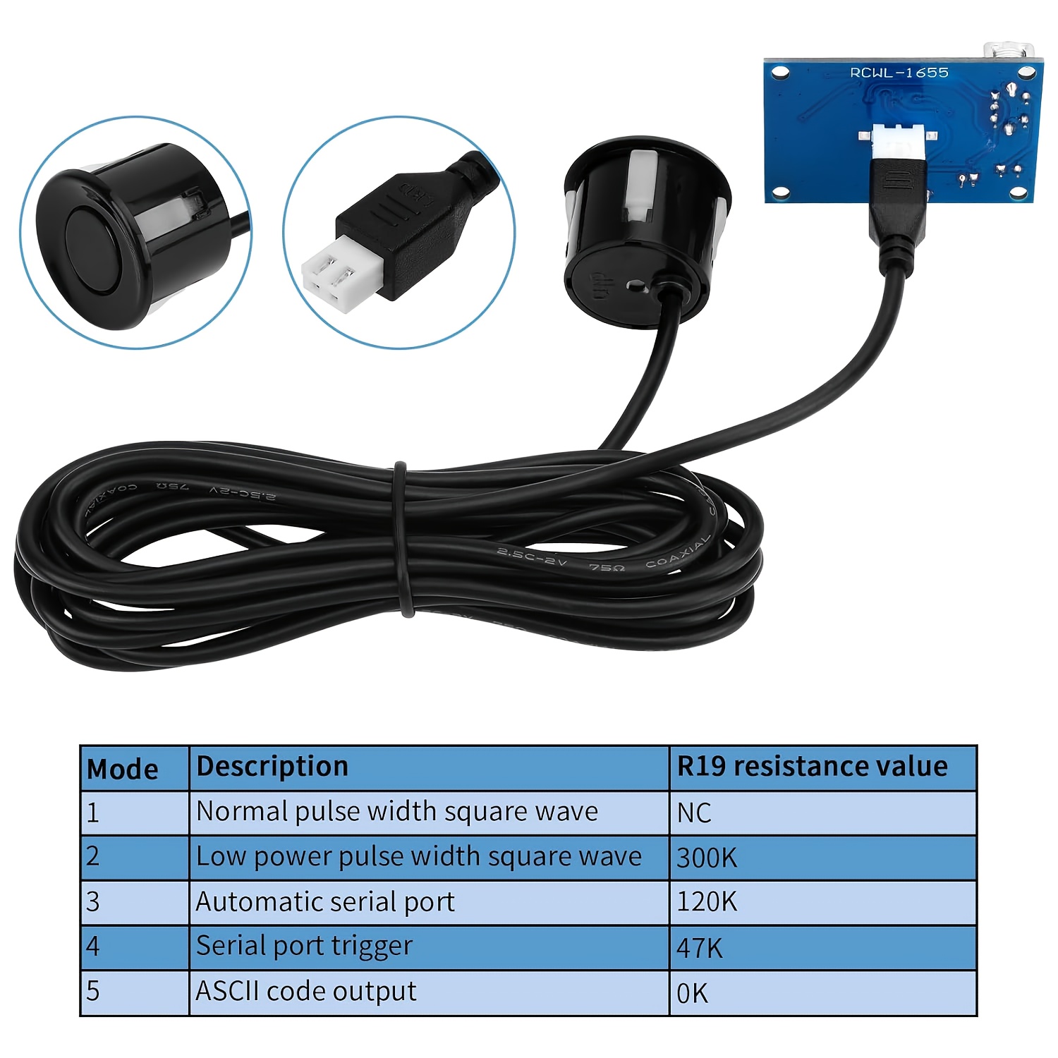1/2/4pcs de tecnología jsn-sr04t sensor de medición de distancia compatible con Detalles del producto 8