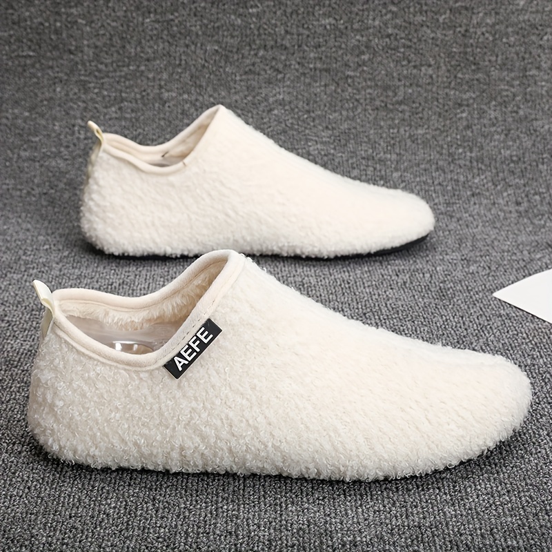 Coswind Dames Sloffen Warm Winter Slippers Fuzzy Nepbont Zacht Plat Pluche Pantoffels Comfortabele Antislip Outdoor/Indoor Blauw 290