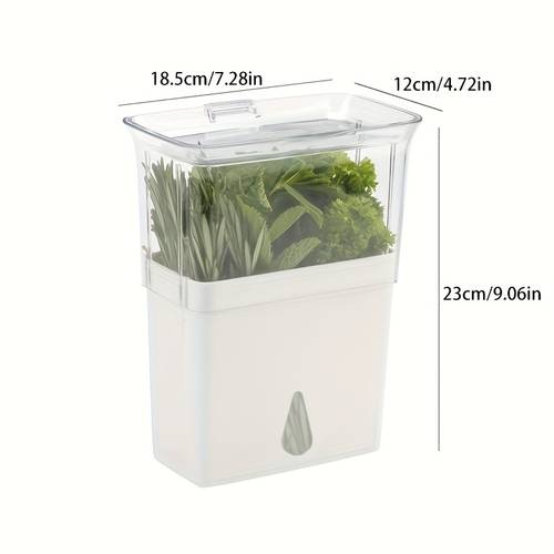 storage container herb preserver herb storage box vegetable keeper herb plant preserver fresh container suitable for refrigerators bottled herbs fresh suitable for keeping greens and fresh