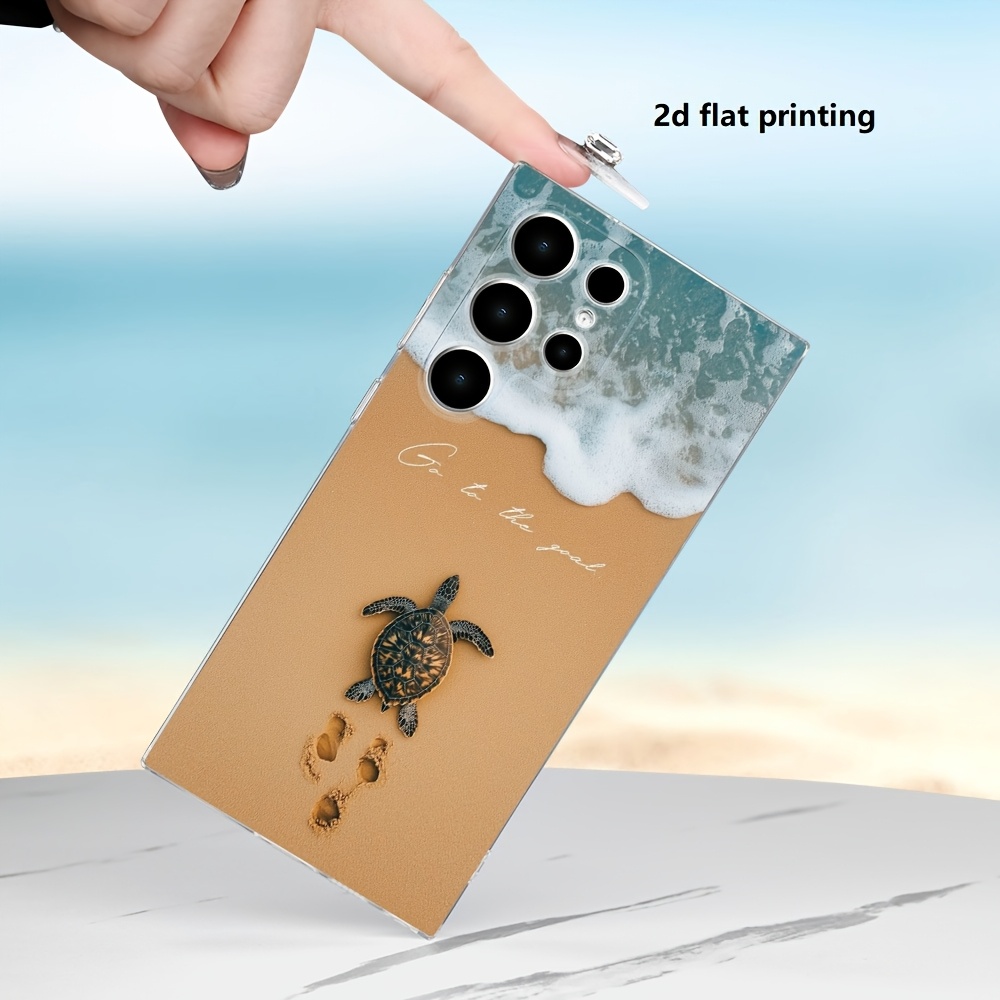 TEMU Phone Case: 2d Flat Sea Transparent Phone Case, Suitable For Galaxy S26 Ultra, Galaxy S25 Ultra, A134g/5g, A14 4g/5g, A23, A24, A25, A32 4g/5g,