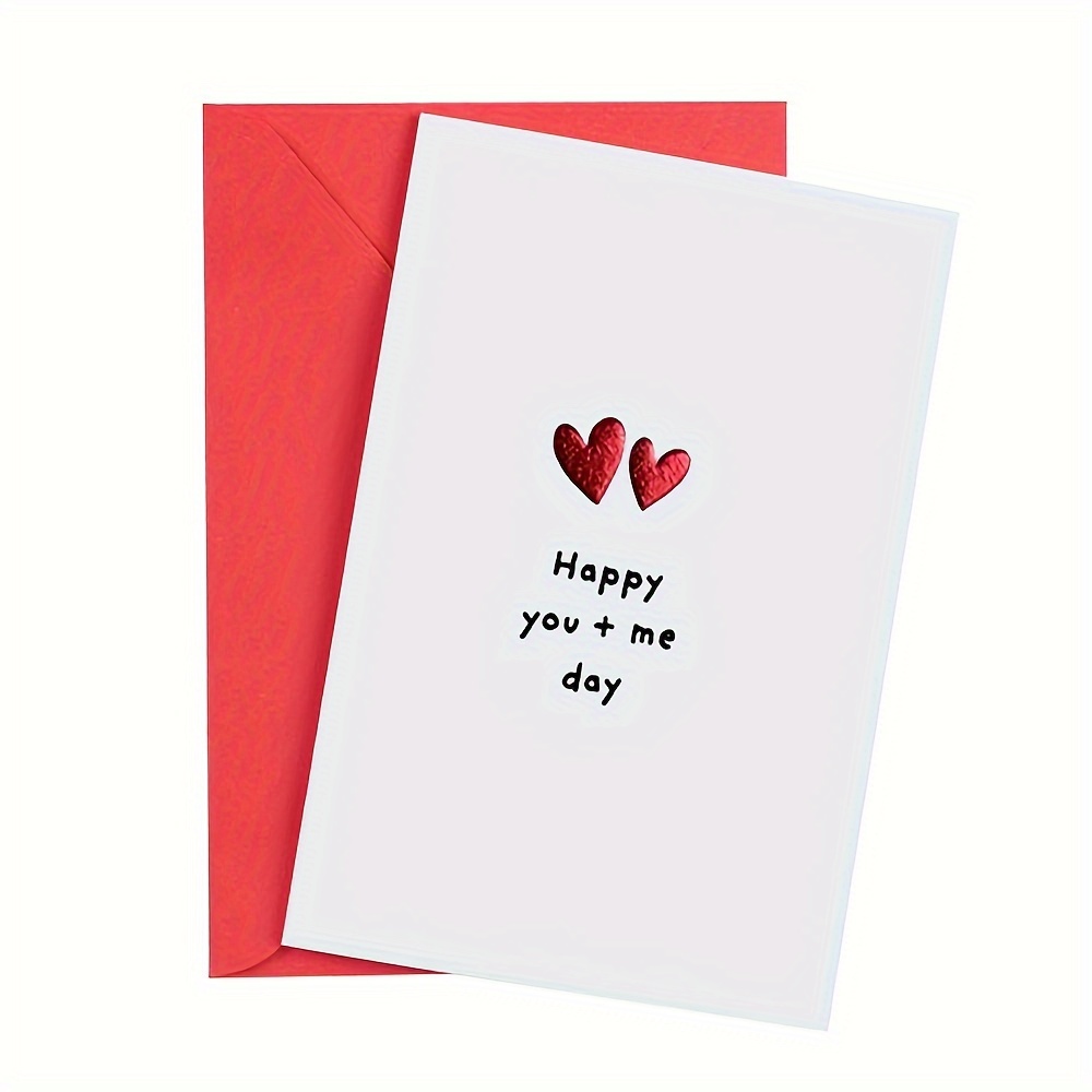 1pc, Anniversary Greeting Card, Celebrating Our Day, Humorous Card, Card, Adorable Anniversary Card - Includes Envelope