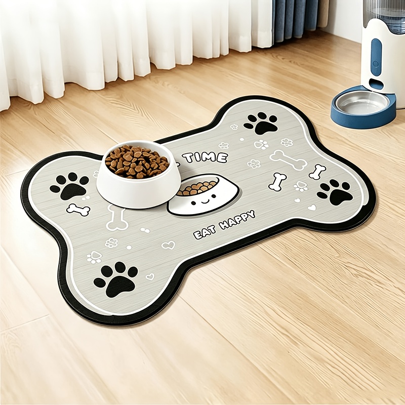 TEMU Tappetino Multicolore a Forma di per Alimentazione Animali Domestici - Diatomite Assorbente, a di Perdite, Antiscivolo, Facile da Pulire, per e