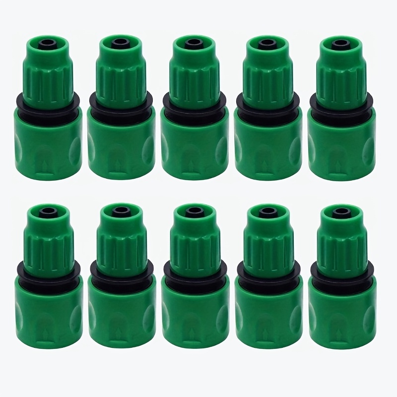 Image of 10pcs 8/11mm Plastic Quick Connector For Garden Irrigation Car Washing Maintenance Expansion Tube Europe America