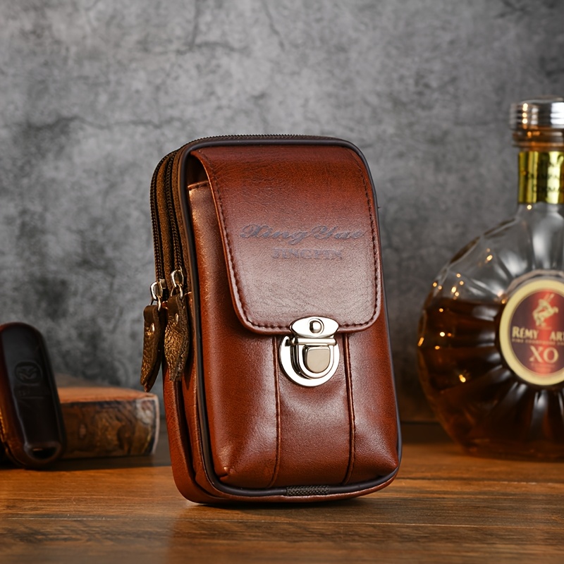 TEMU Nouvelle pochette de téléphone pour homme avec ceinture amovible, sacoche bandoulière/ceinture et sac banane de voyage multifonctionnel