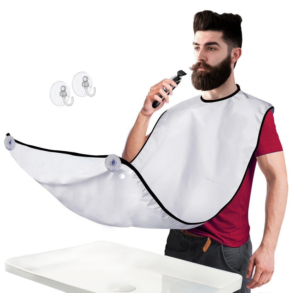 1 Set Apron For Men, Gift Beard Trimming Catcher Bib For Shaving & Hair Clippings, Hair Catcher Grooming Cloth, Suitable For Birthday And Festival Gifts