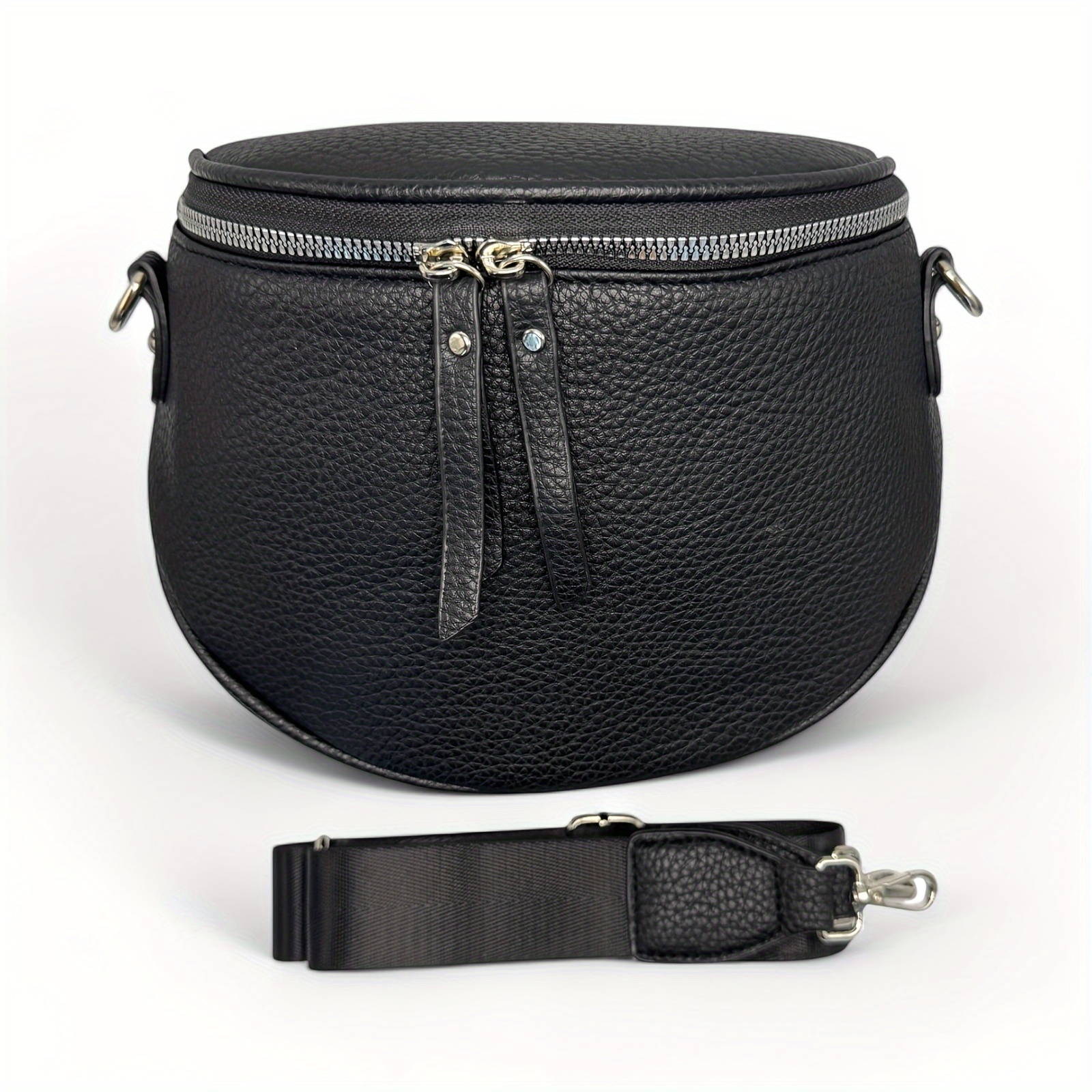 

Simple Unisex Belt Bag Unisex Design Casual Shoulder Bag Portable Large Capacity Wide Shoulder Strap Crossbody Bag