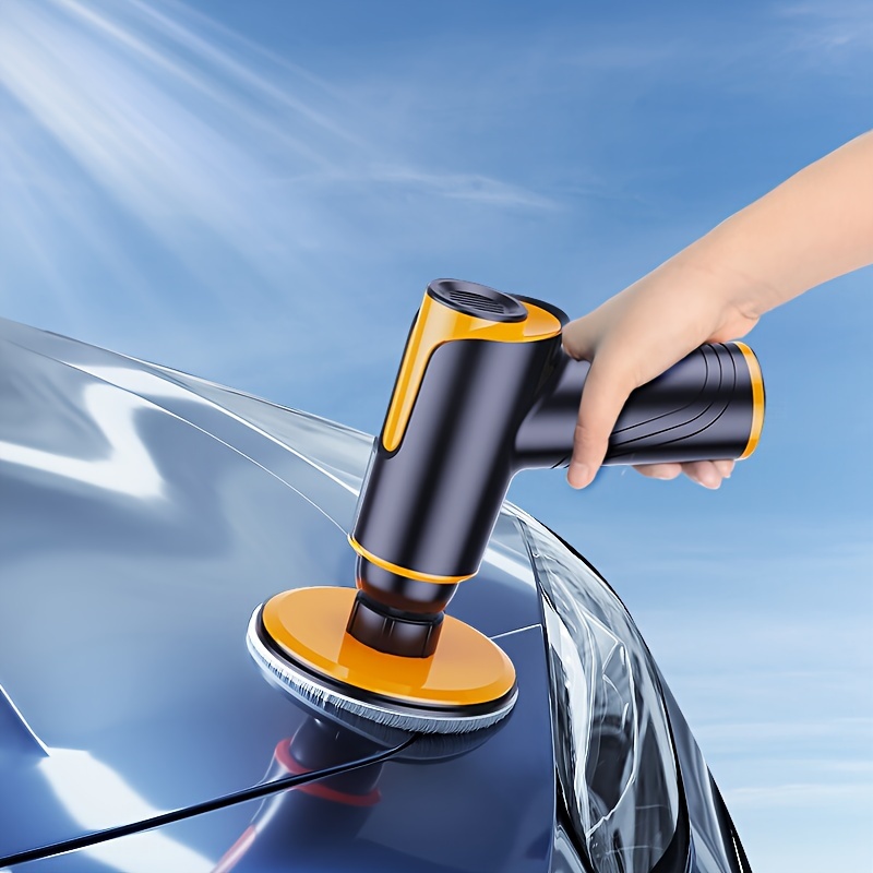 TEMU Wireless Rechargeable Car Waxing Machine- Small Polisher With Repair Scratch- For Multifunctional Portable Polishing!