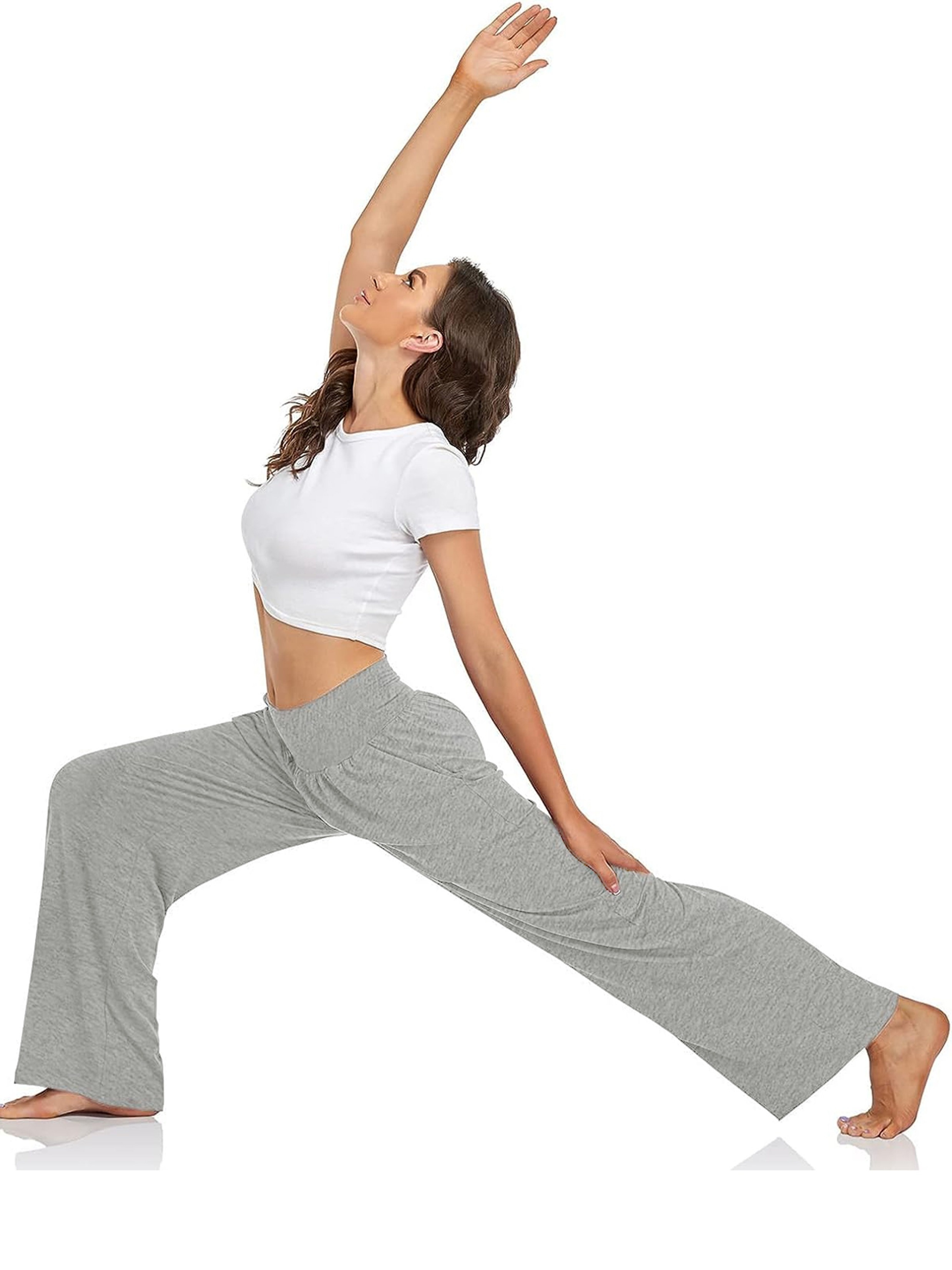  Wide Leg Yoga Pants, High Waisted Casual Lounge Pants