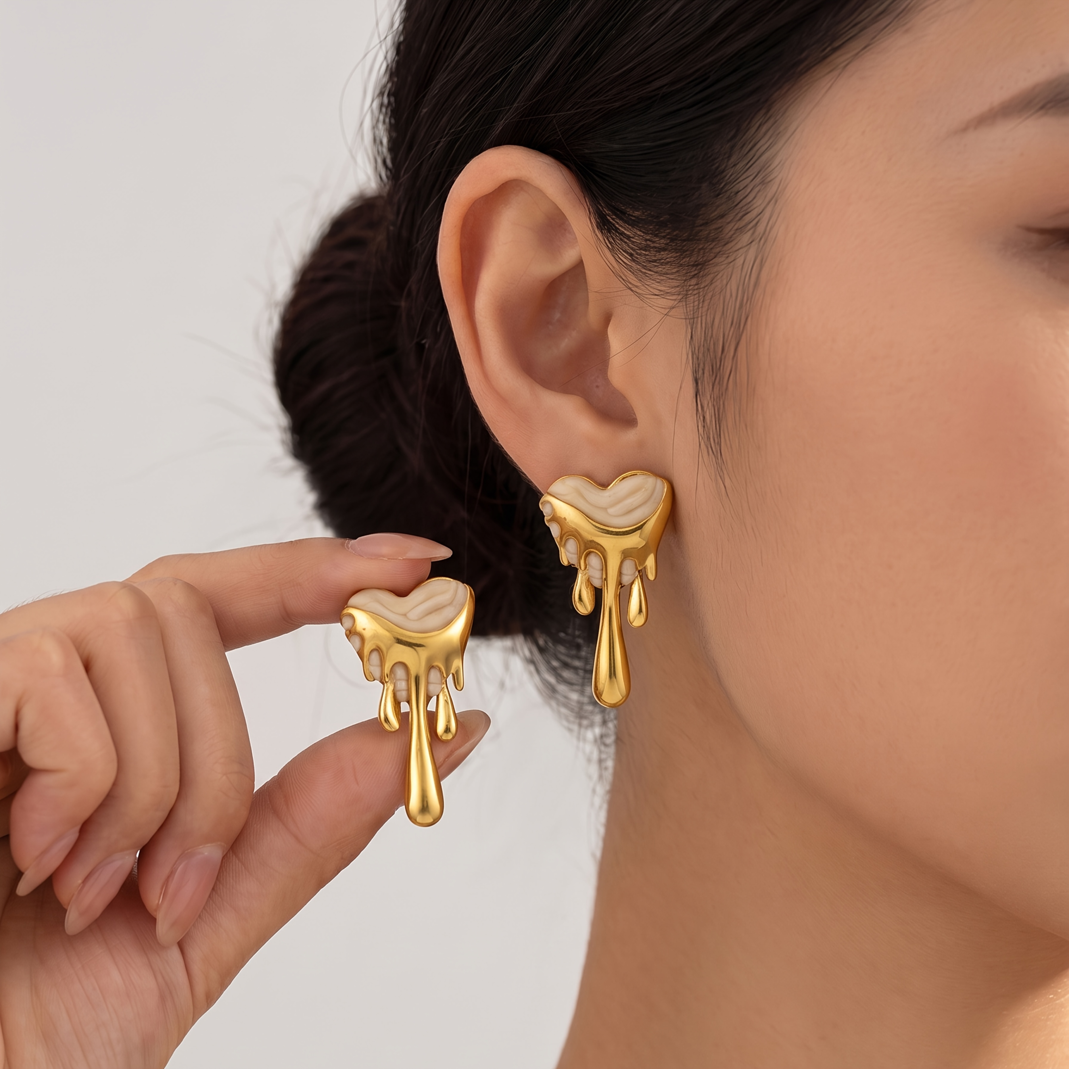 1/3/5 Pairs Women's Gold-Plated Earring Set, Elegant Designs