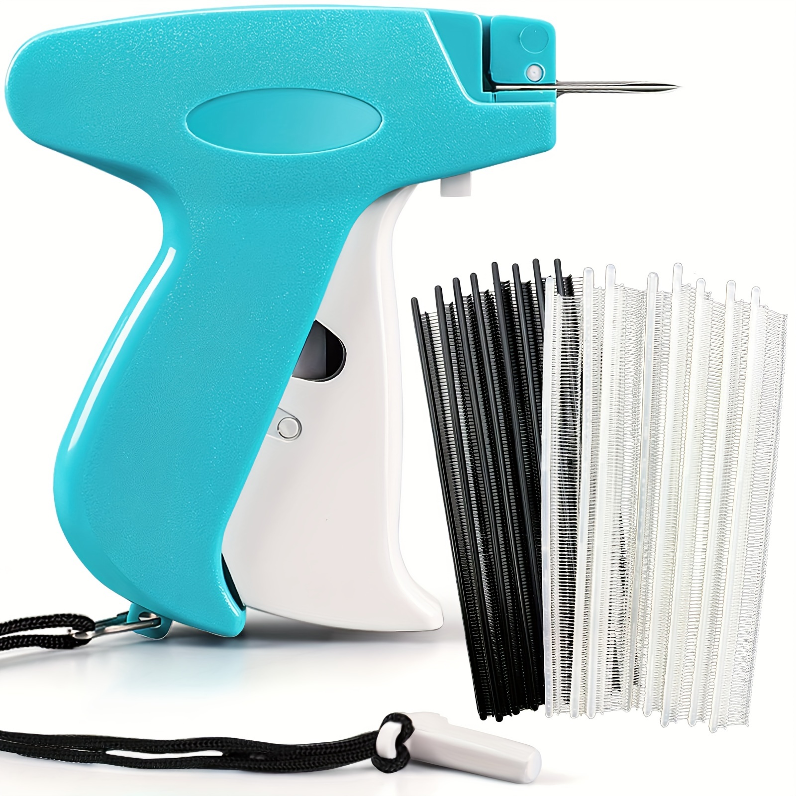 

1 Set Quick Clothes Fixer, Mini Sewing Gun For Clothes, Clothes Sewing Label Gun, Quick Sewing Seam Gun, Sewing Tool With 2 Needles, 1500 Black And 1500 White Fasteners