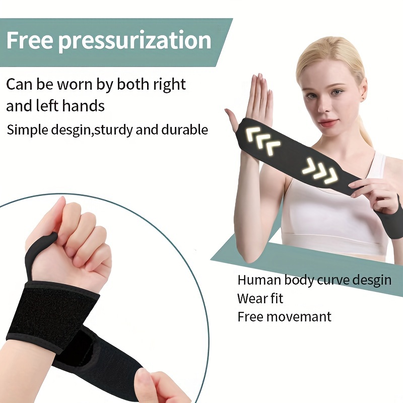 Adjustable ComfortFlex Wrist Support Brace - Ergonomic Fitness & Weightlifting Strap for Men and Women, Black
