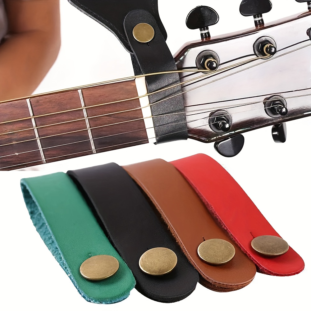 

Premium Leather Guitar Neck Strap With And Metal - Versatile Holder For Electric, Acoustic Guitars, Bass, Ukulele