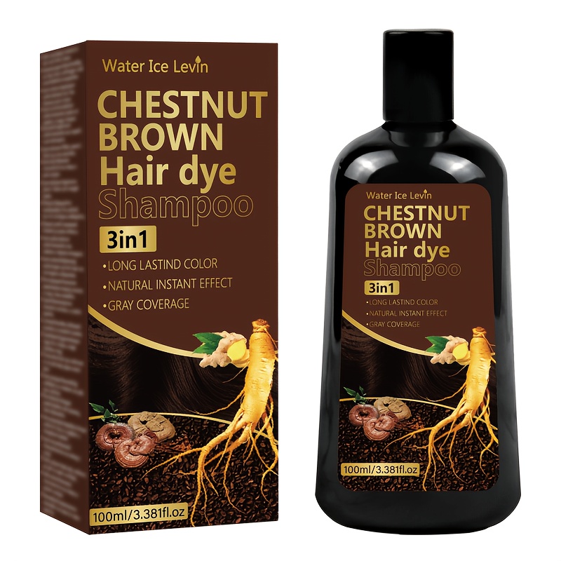 Image of Ginseng 3-in-1 Hair Color Shampoo: Moisturizing And Nourishing, Mild And Non-irritating, Easy To Apply And Long- Development, Provides And Other Fashionable Shades, Suitable For All Hair Types.
