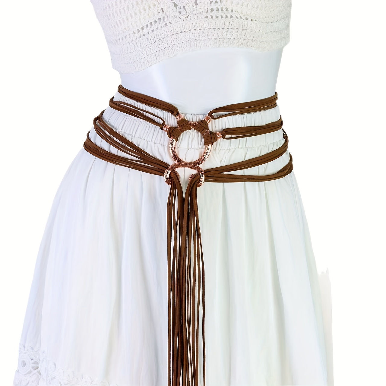 A Vintage Belt From The Medieval Renaissance With Casual Decorative Binding And Waist Cords
