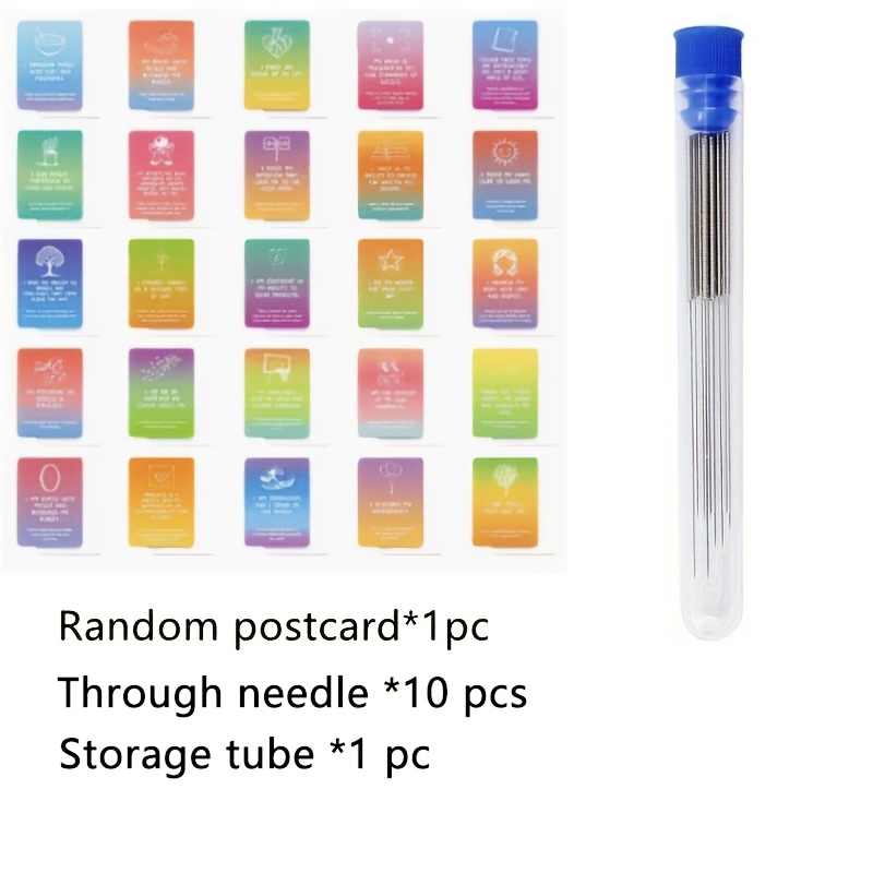 TEMU Stainless Steel Cleaning Nozzle Tool Kit And Postcard - Car Window Wiper, 3d Printer Nozzle, Gas Stove Burner, Showerhead Needle Tube Cleaning