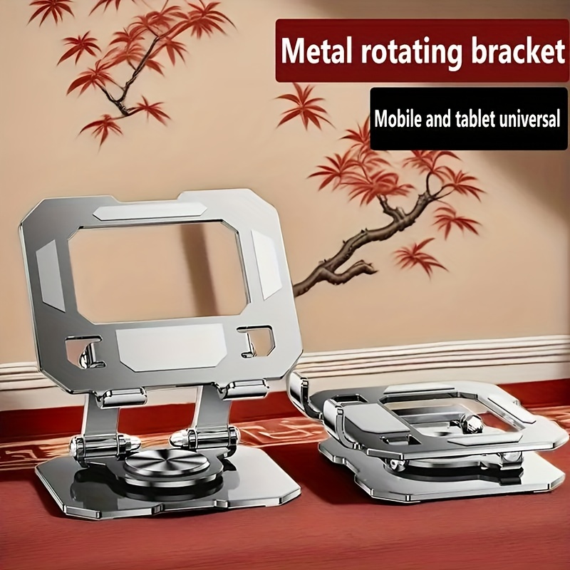 

Metal Tablet Stand - & Rotatable 360°, For Desktop Use, Compatible Phones & Tablets