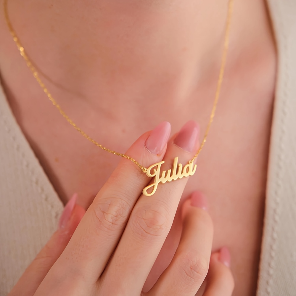 Custom Handwritten Name Necklace with Cursive Script