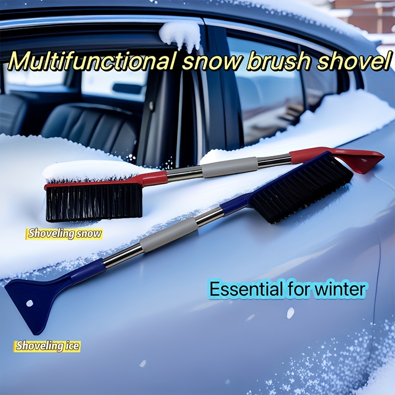 

1 Red Or Snow Shovel, Ice Scraper With Scraper For Car Windshield - And - Accessory