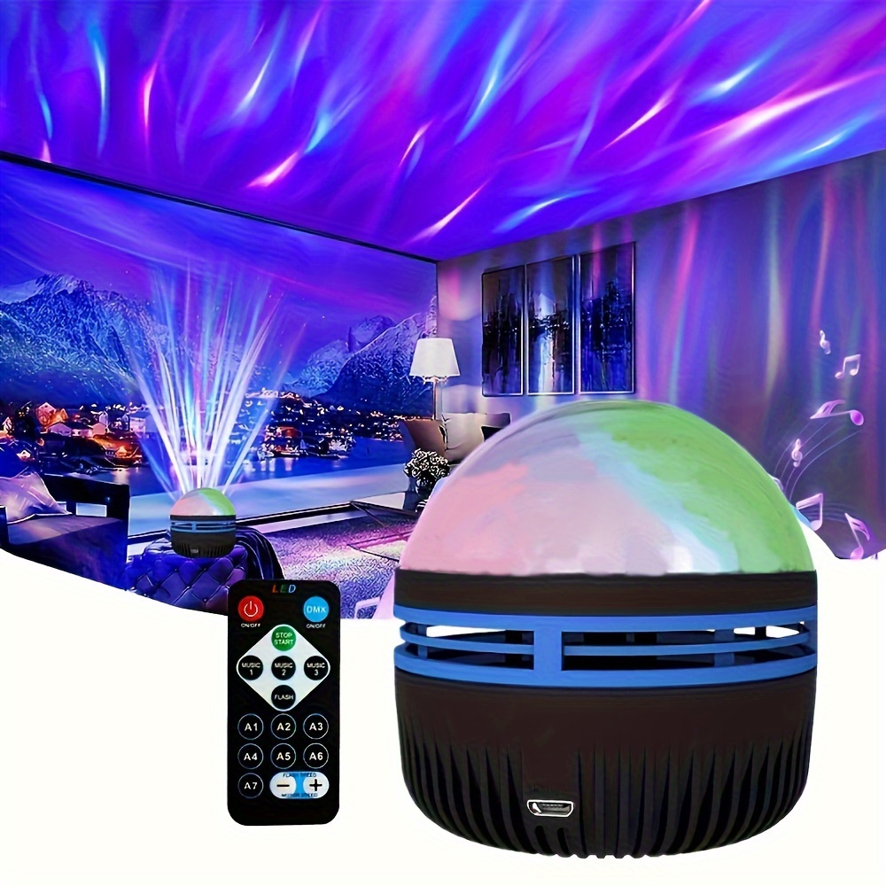 

dreamy" Aurora Borealis Projector Night Light - 7 Modes, Remote Control, Perfect For Bedroom Ambiance, Home Theater Decor, And Special Occasions Gift