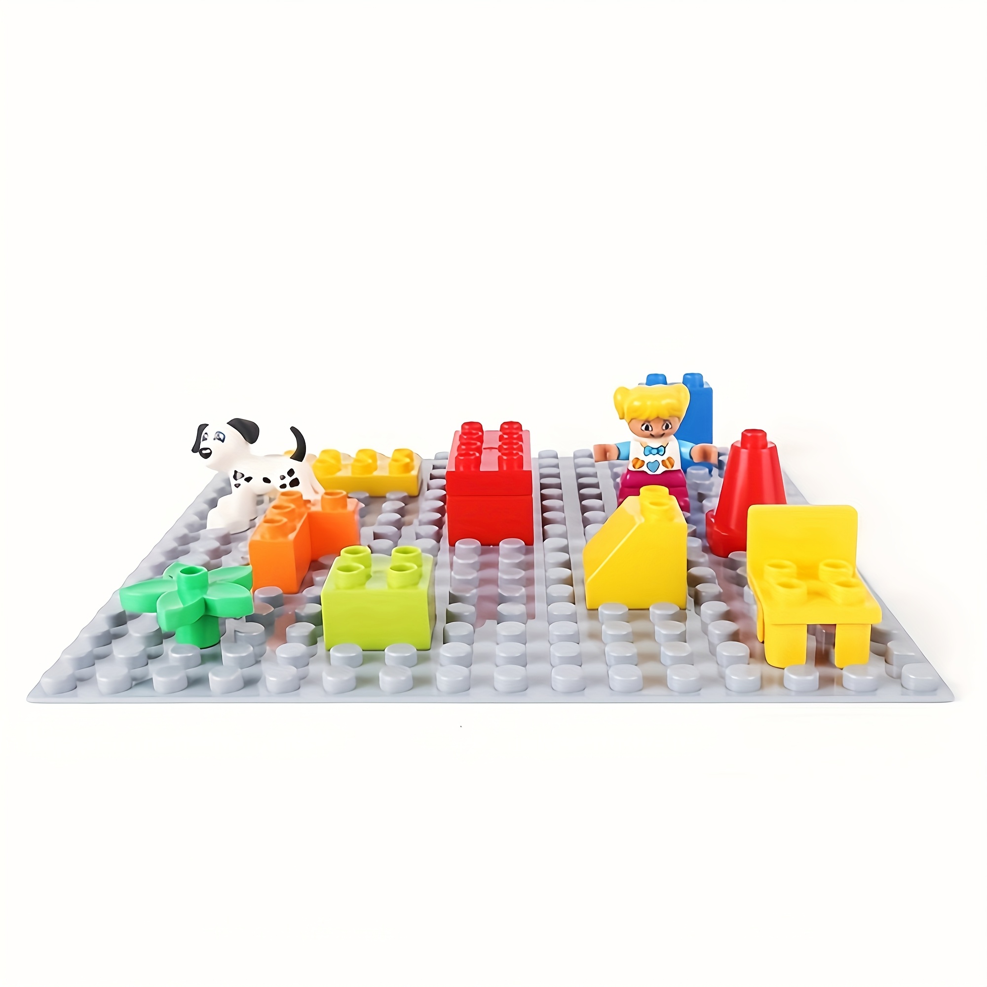 2pcs Large Particle Baseplate 16 x 16 Dot Building Blocks Baseplate