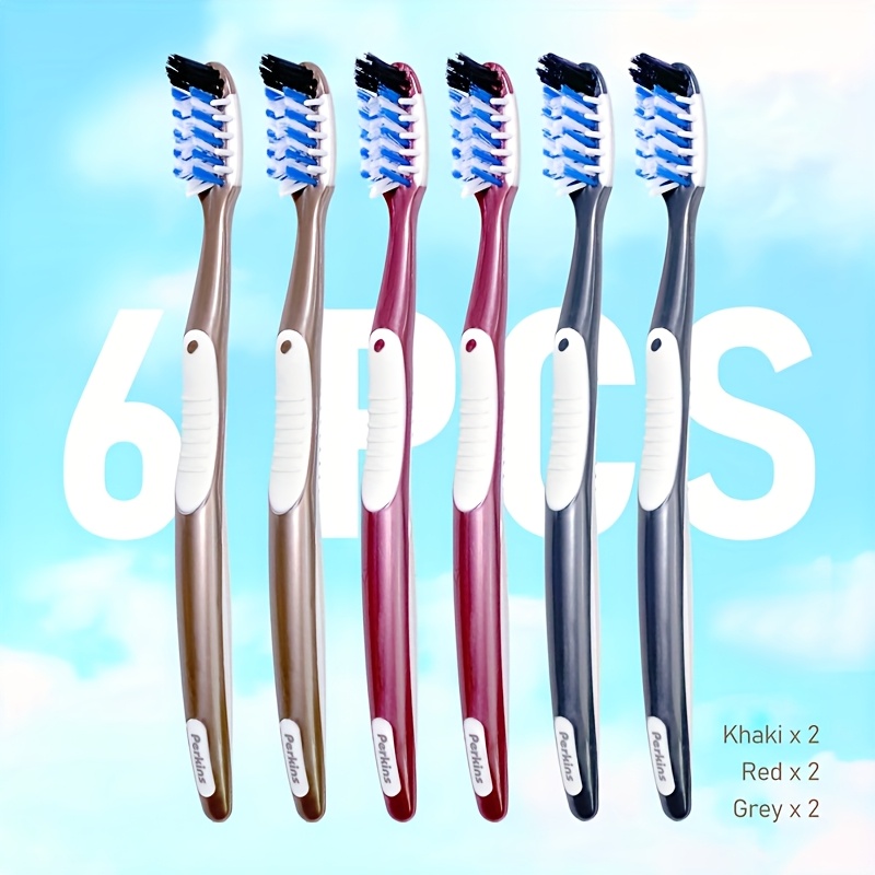 Medium Hardness Bristles Manual Toothbrush with Gum Massage for Deep Cleaning