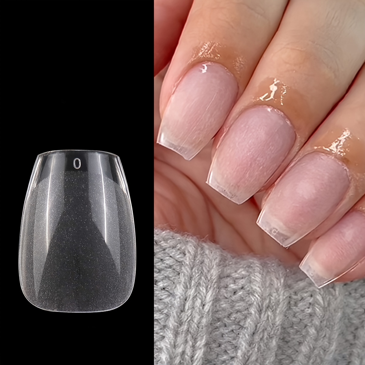 120/240pcs Of Transparent Nails, Ultra-thin And Traceless Ballet-shaped Wearable Nails, Special Nails