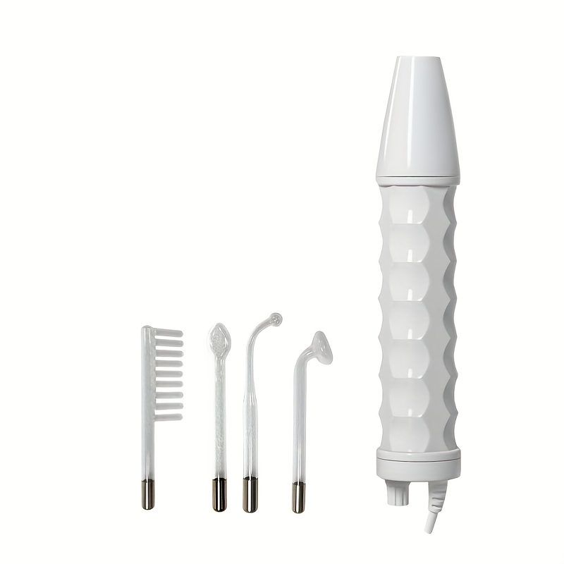 TEMU 4-in-one Facial Light Beige Care Stick, High-frequency Facial Massager Facial Light Beige Care Set Portable Light Beige Care Tool For Home Use, Day Gifts