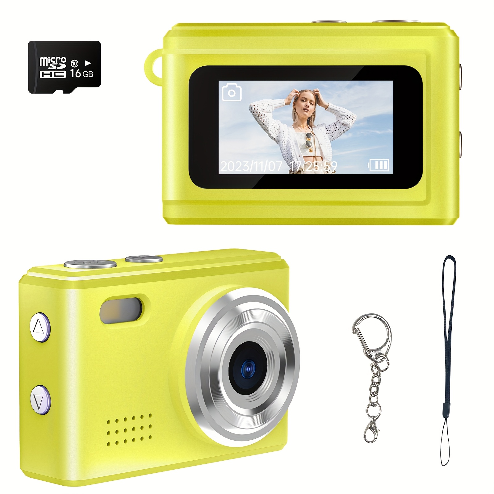 Mini Keychain Camera 1080p Small Retro Portable