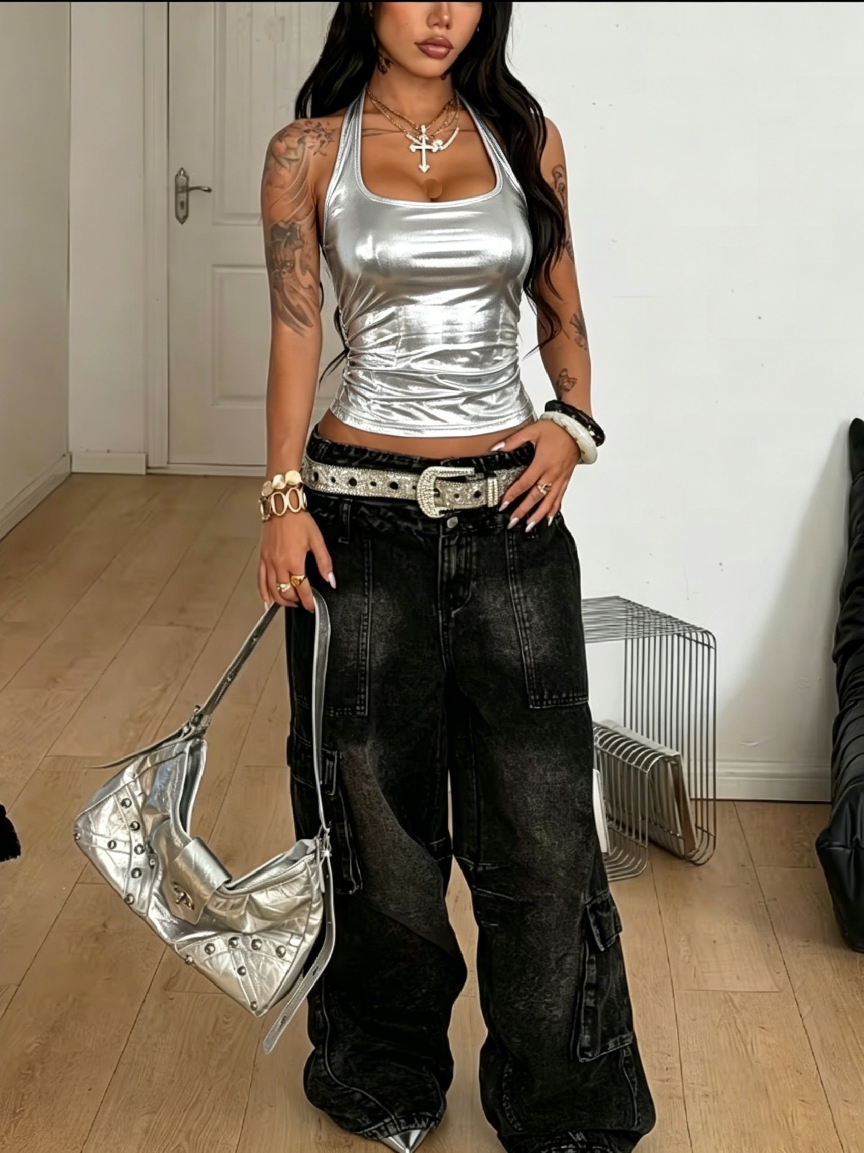 silver clothes sold on Temu United States
