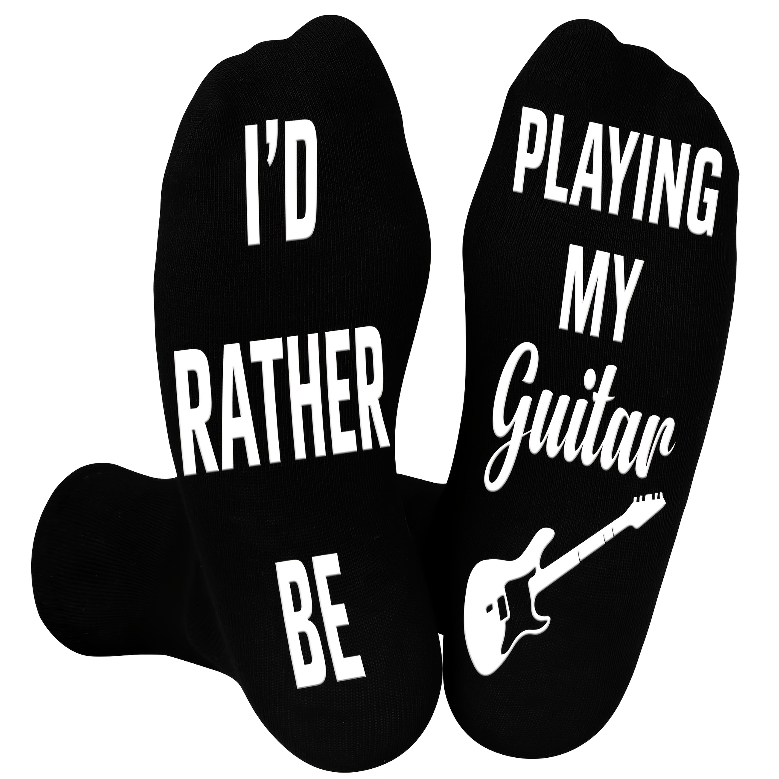 TEMU 1 Paire de Chaussettes Guitare " de la Guitare" Cadeau d'Anniversaire pour Petit Ami, Meilleur Cadeau pour Hommes, Chaussettes de Guitare Funky
