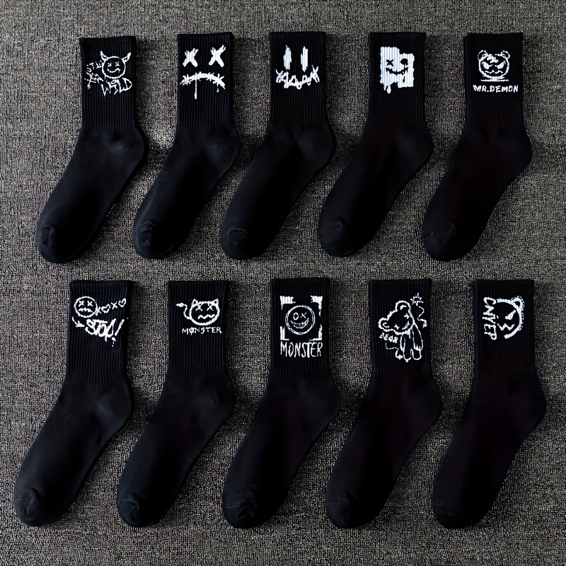 

10 Pairs Of Premium Unisex Fashion Crew Socks - Ultra-comfortable, Highly Breathable, Performance-driven Sport Socks For Daily Casual Wear - Perfect For Men And Women