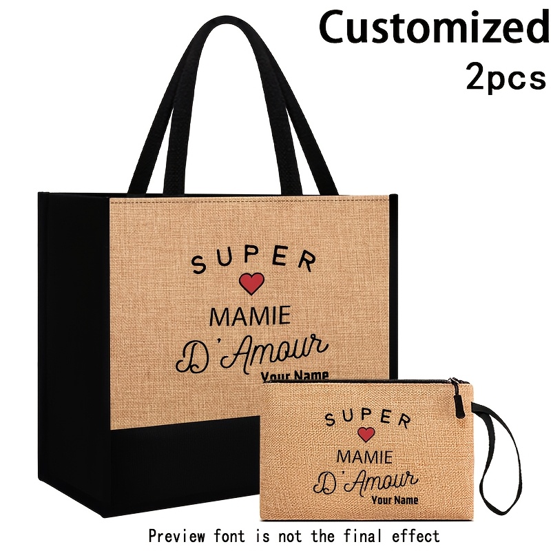 TEMU [ Style Personnalisé ] Sac fourre-tout à bandoulière unique, simple et élégant, à grande , , avec imprimé à motif "Éléments français, SUPER
